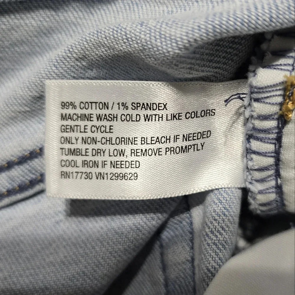 NWOT Ava & Viv A-Line Denim Midi Skirt, Light Wash, Front Slit, Plus Size 18W. - Picture 12 of 12